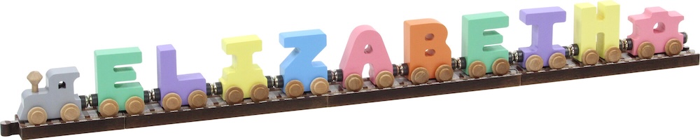 Wooden Alphabet Toy Train