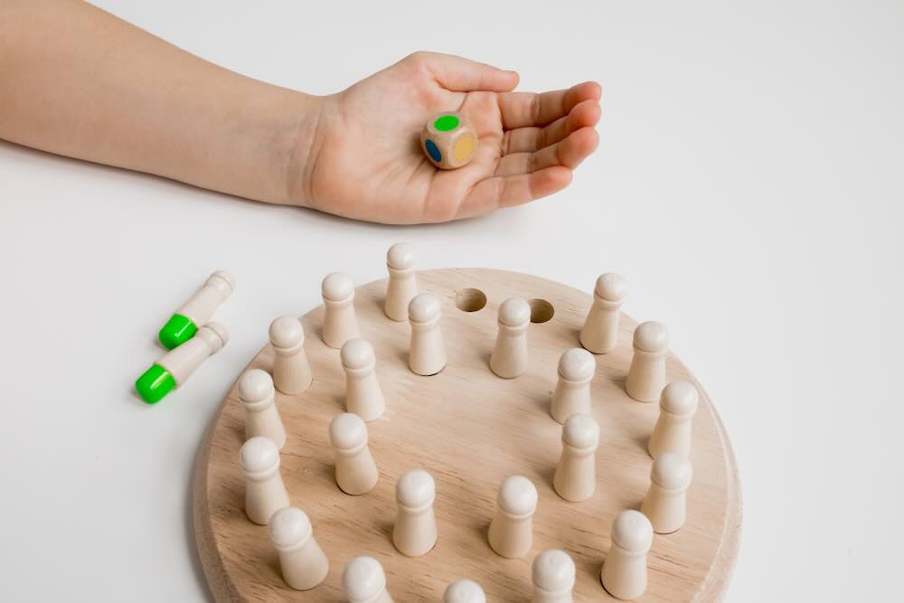 Pegboard for Montessori play