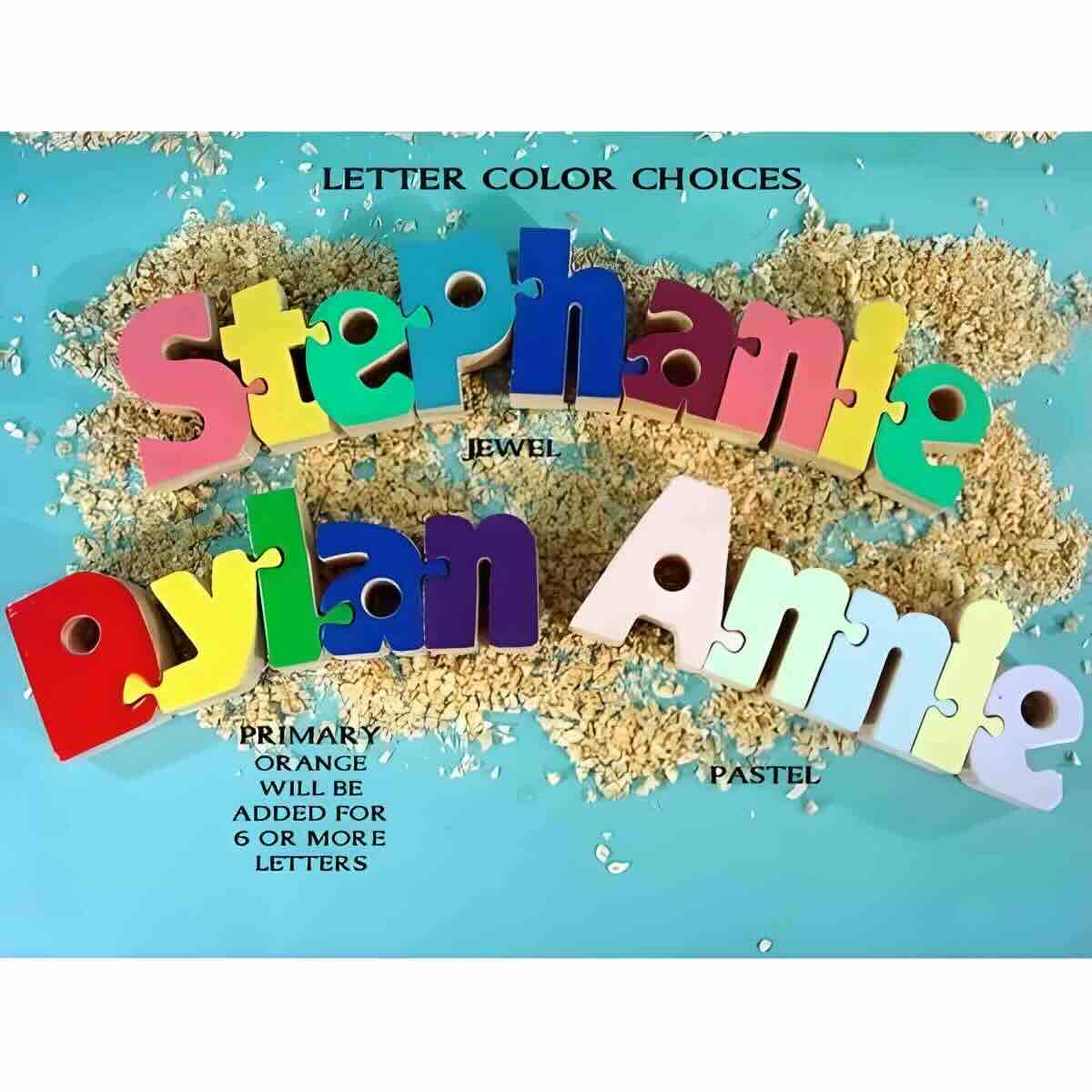Interlocking Kids Name Puzzle