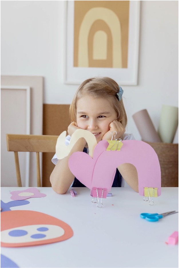 Kid playing with Montessori Toys