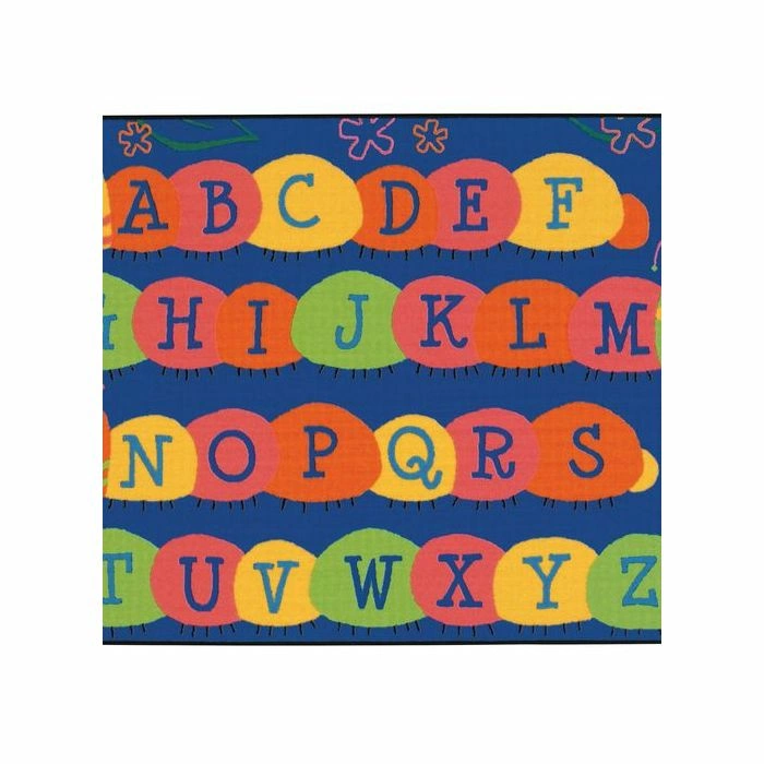 Carpet for kids Caterpillar Friends Blue 3ft x 4ft 6in Rectangle