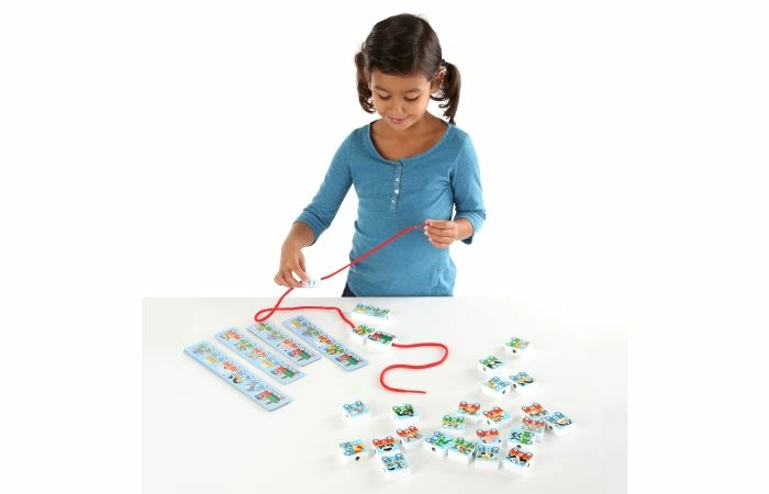 Melissa and Doug Alphabet Train Lacing Beads