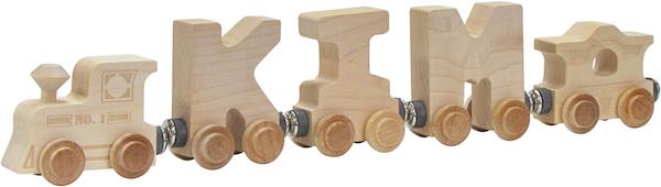 Personalized Wooden Name Train