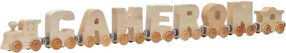 7 Letter Wooden Personalized Name Train Montessori toy