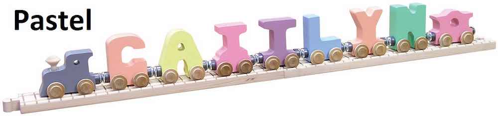 Personalized 7 Letter Wooden Name Train Montessori toy