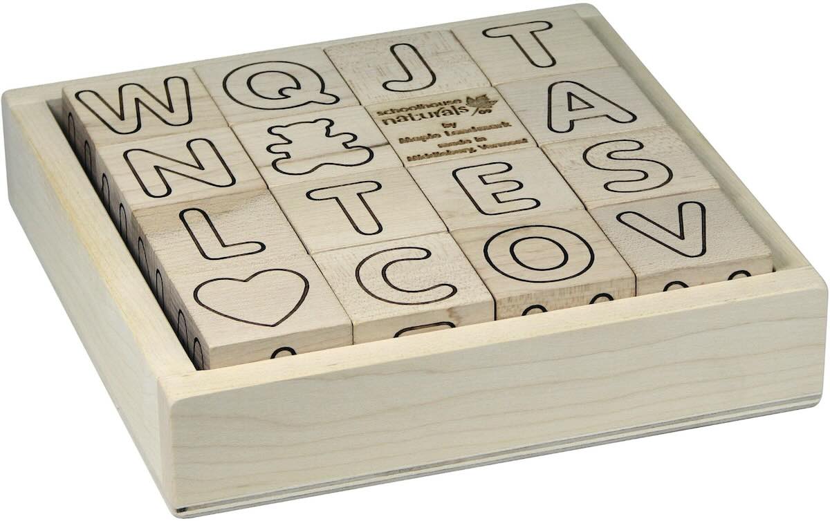 Wooden Alphabet Blocks for Autistic Children