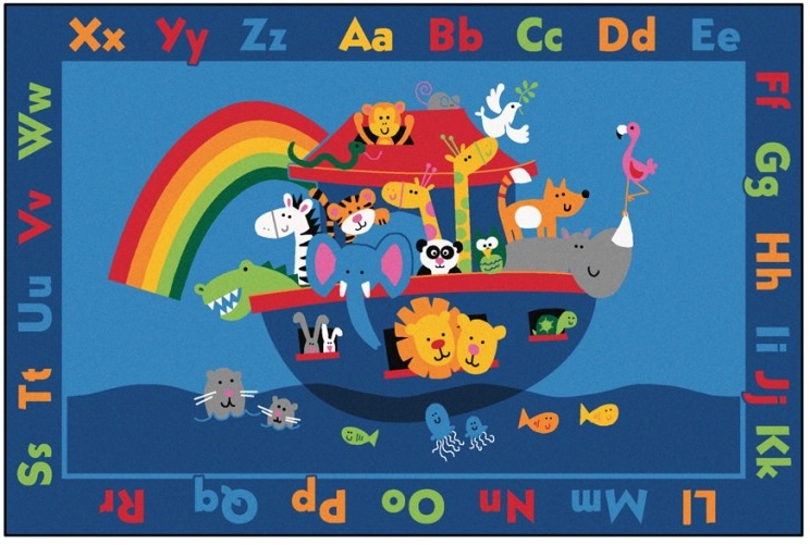 Faith-based educational rugs for religious schools and centers
