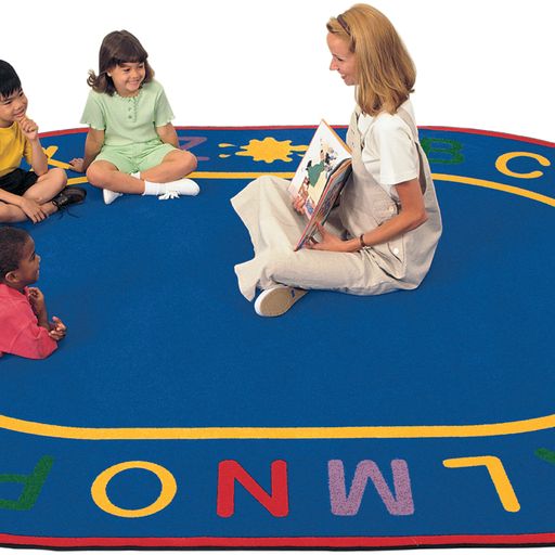 Close-up of Alpha Classroom Rug