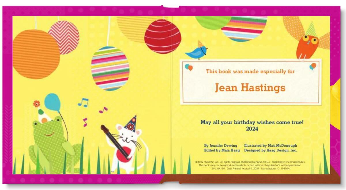 Birthday Storybook Personalized