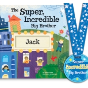 Super Incredible Big Brother Personalized Storybook and Medal