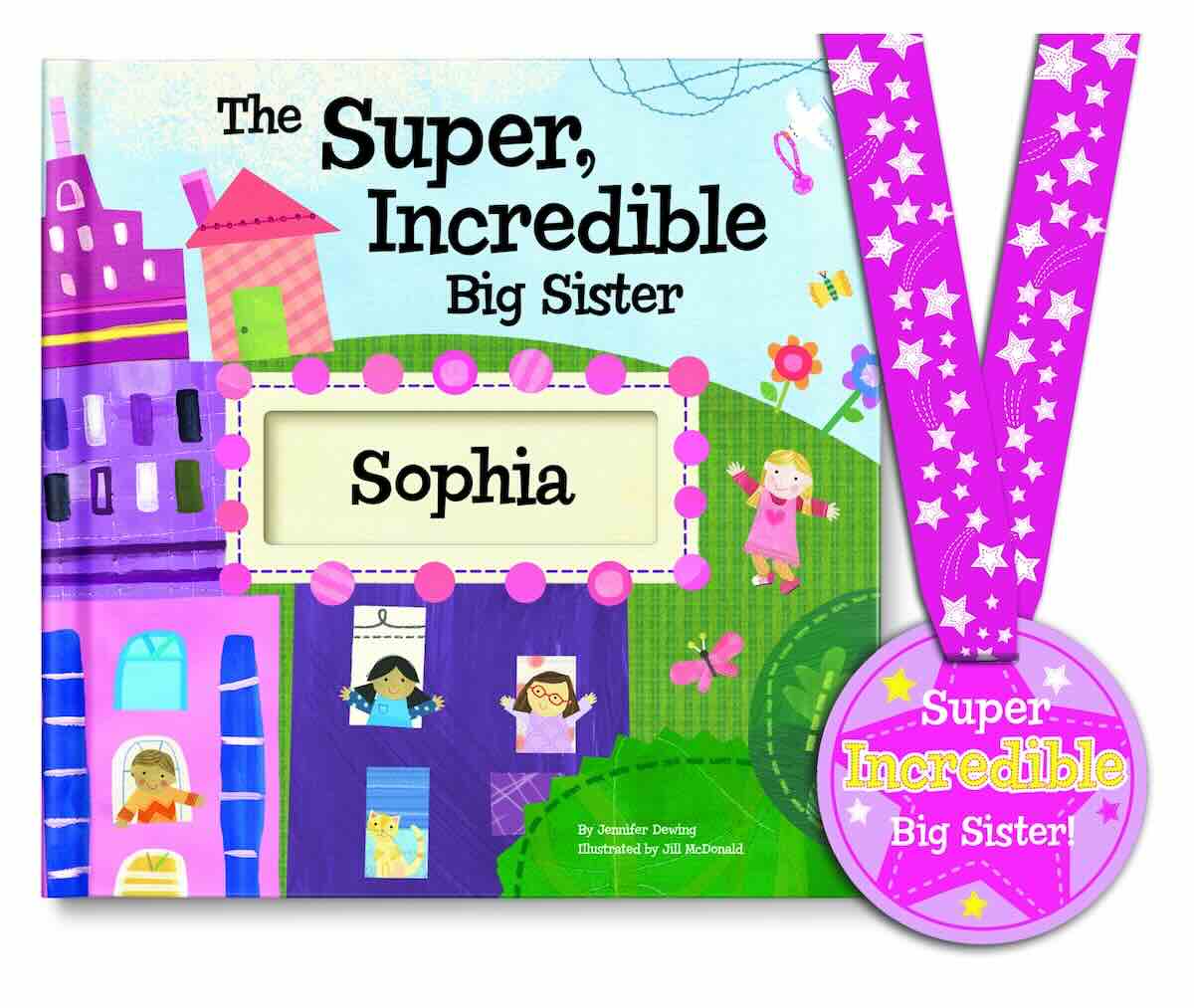 Personalized Big Sister Storybook with Medal