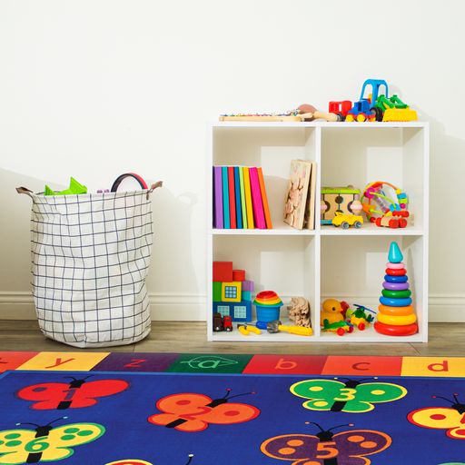 Butterfly Fun Rug Alphabet and Numbers