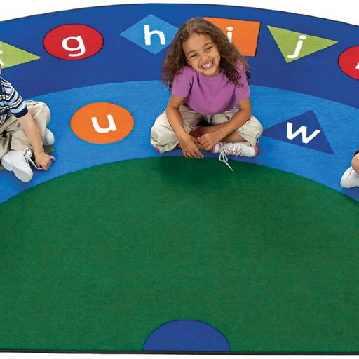 Alpha Shapes Seating Rug - Colorful and Educational