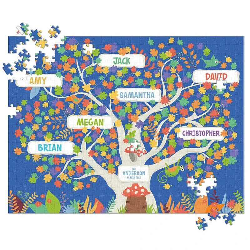 Family Tree Personalized Puzzle