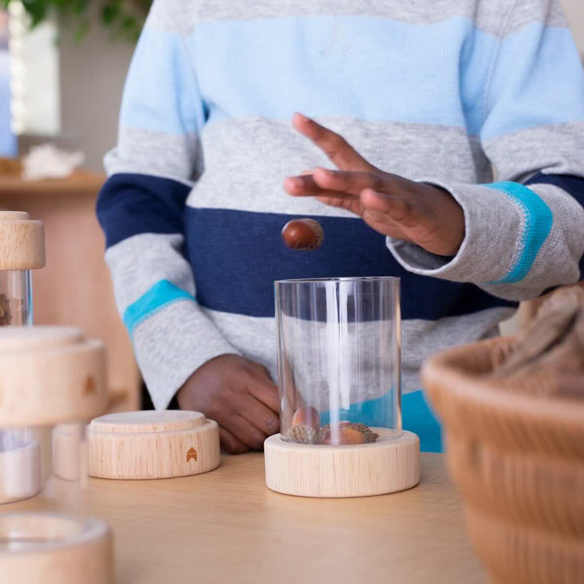 Treasure Tubes Clear - Stackable Sensory Play Tubes for STEM