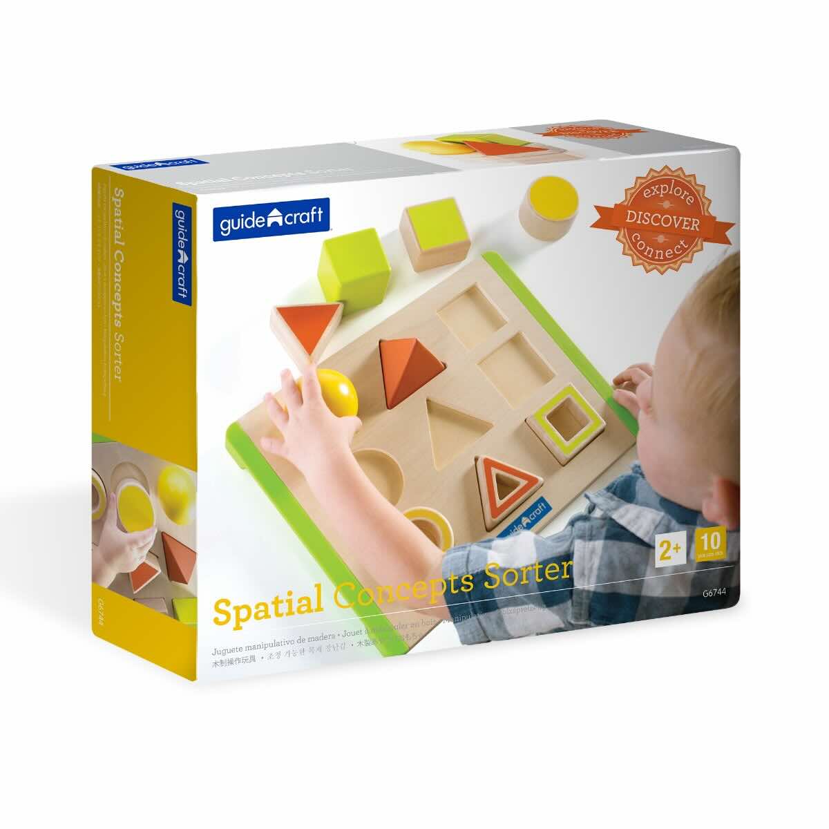 Guidecraft Spatial Concepts Sorter Puzzle Toy for Kids