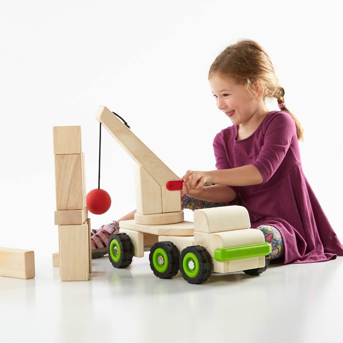 Guidecraft STEM Wrecking Ball Truck for Kids