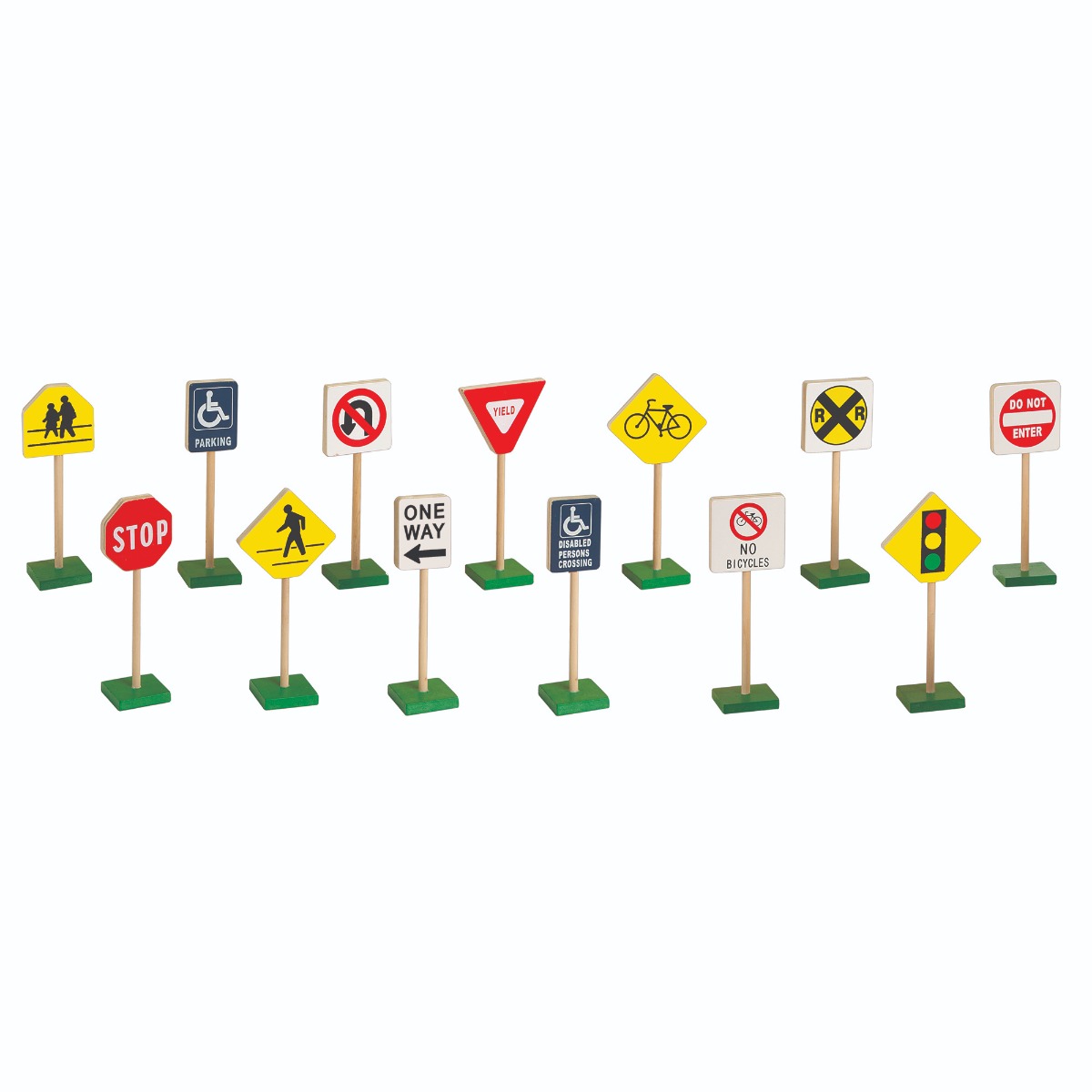 7 Inch Block Play Traffic Signs for Kids