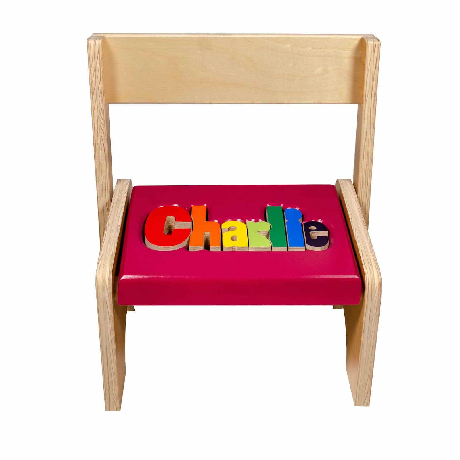 Personalized wooden step stools