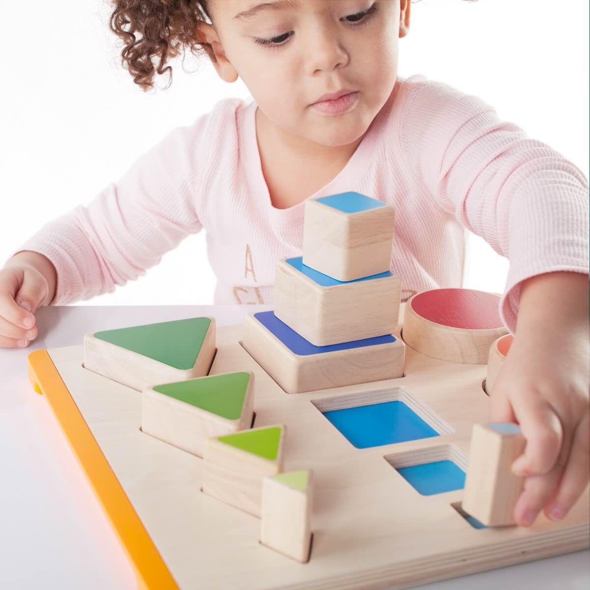 Nest and Stack Shapes - Fun Wooden Toy