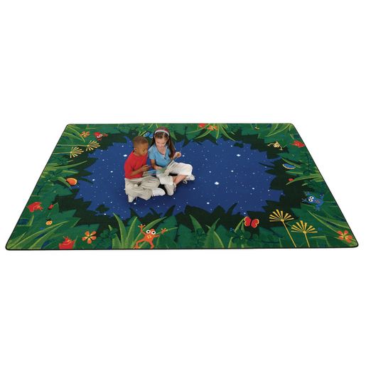 Peaceful Tropical Night Rug Overview