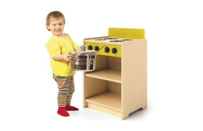 Practical Life Tools related to Montessori learning. Here is a child-size stove