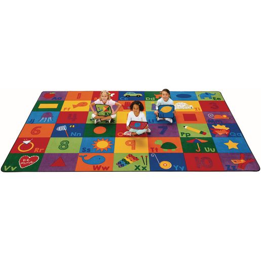 Sequential Seating Literacy Rug Durable Backing