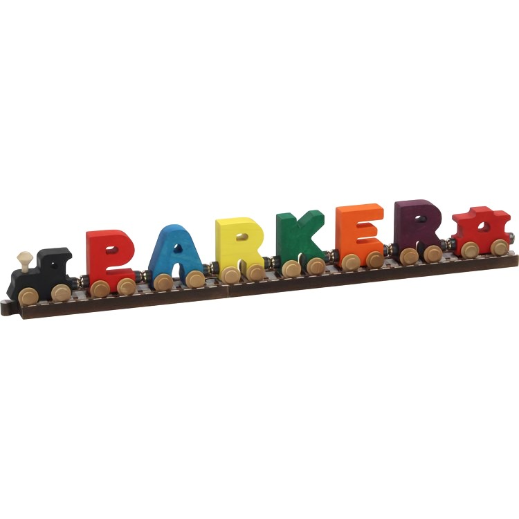 Educational Wooden Name Train