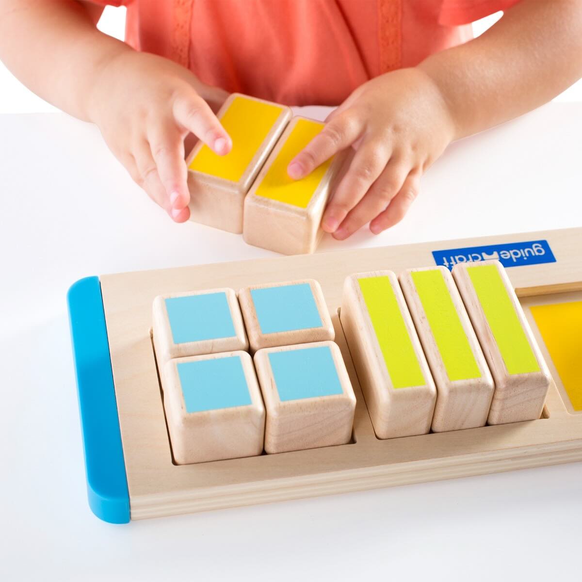 Square Starter Fractions Montessori Toy for Early Learning