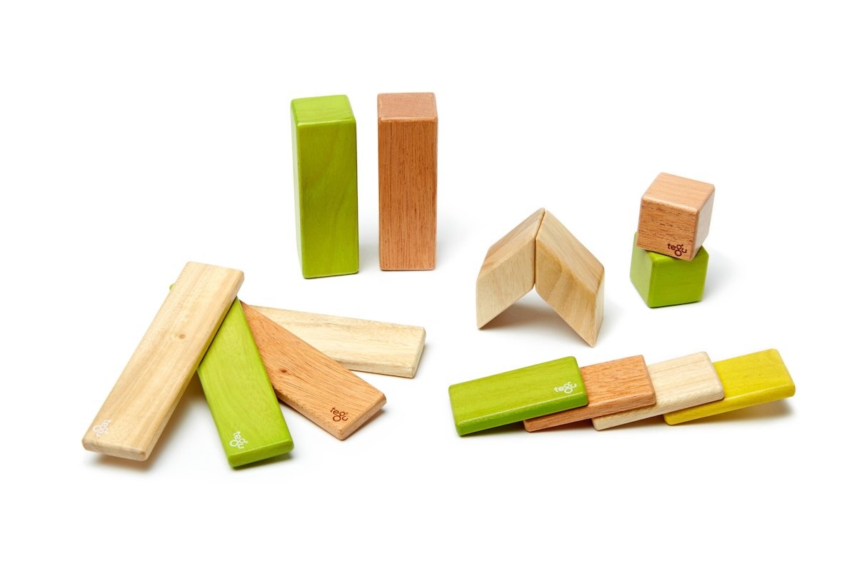 Sustainably-made Tegu Wooden Magnetic Blocks for Toddlers