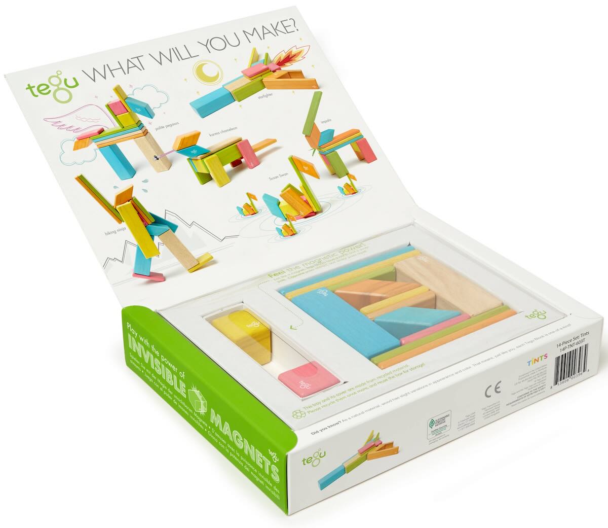 Educational Wooden Magnetic Tegu Blocks for Kids