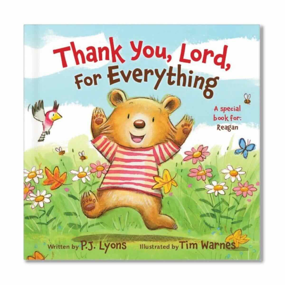 Cover of 'Thank You, Lord, For Everything Personalized Book'