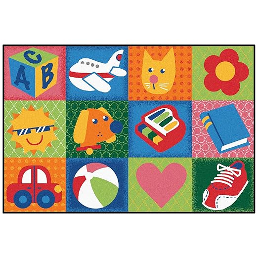 Educational Features of Toddler Fun Squares Carpet