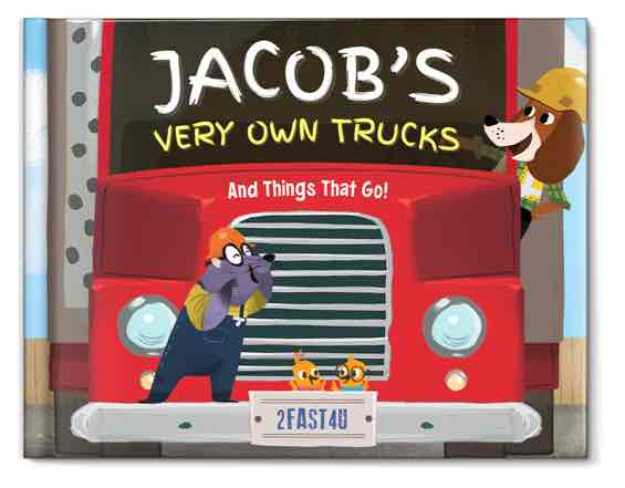 Personalized Trucks Story Book