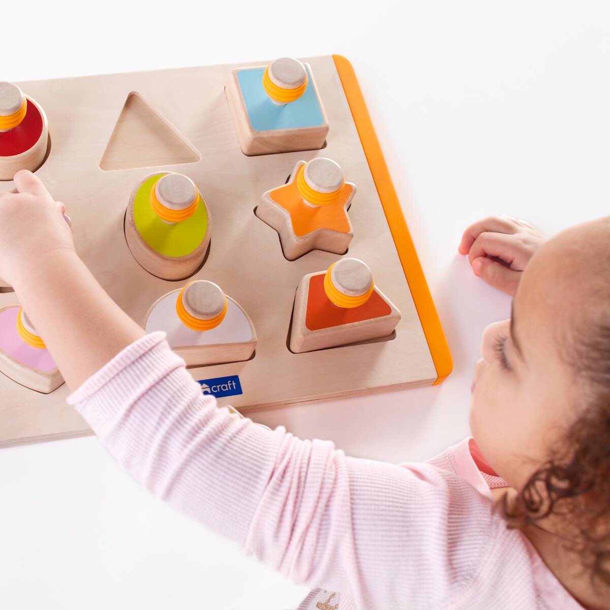 Guidecraft Wooden Shape Sorter - Durable Construction